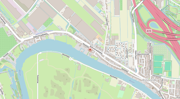 Kaart van de omgeving van de melding