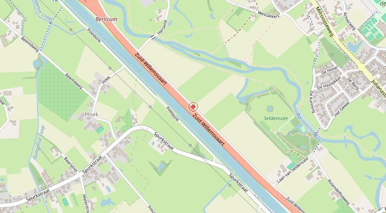 Kaart van de omgeving van de melding