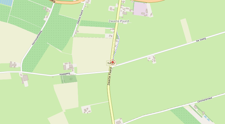 Kaart van de omgeving van de melding