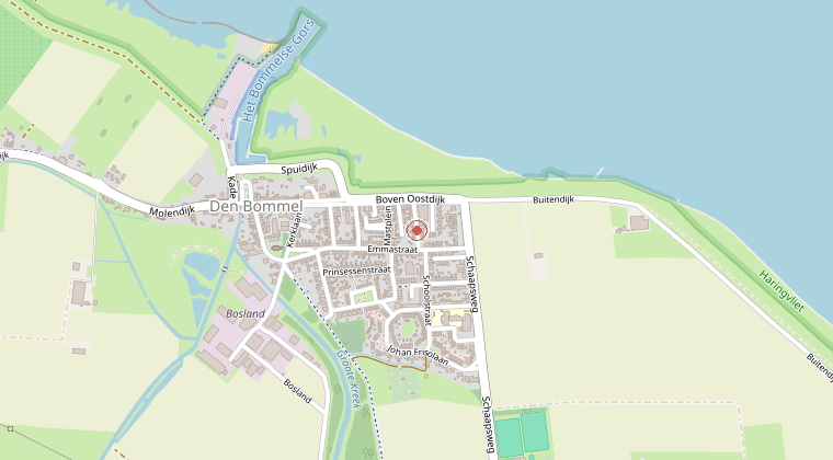Kaart van de omgeving van de melding