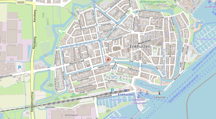 Kaart van de omgeving van de melding
