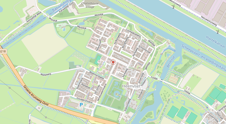 Kaart van de omgeving van de melding
