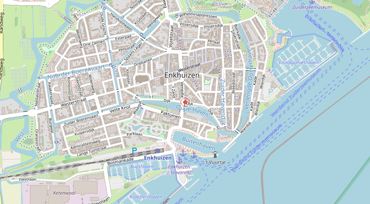 Kaart van de omgeving van de melding