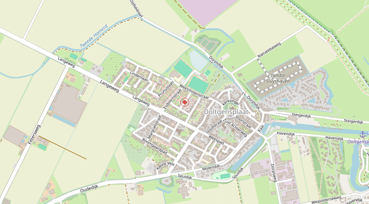 Kaart van de omgeving van de melding