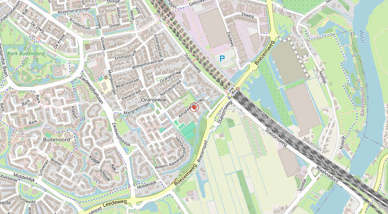 Kaart van de omgeving van de melding