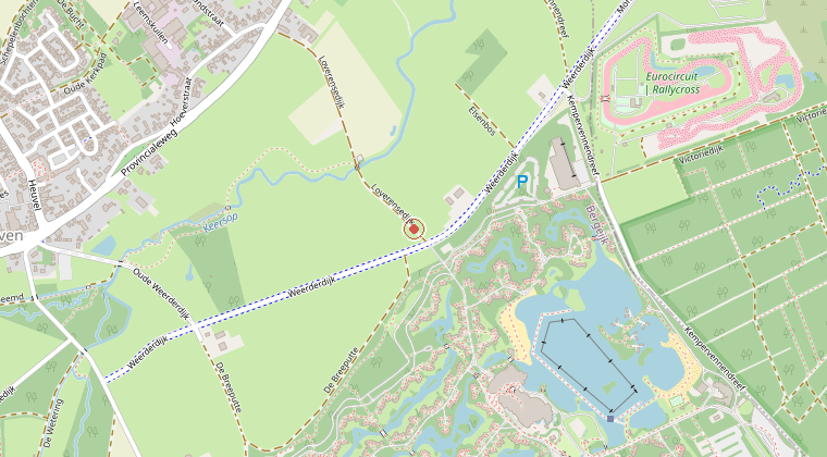 Kaart van de omgeving van de melding