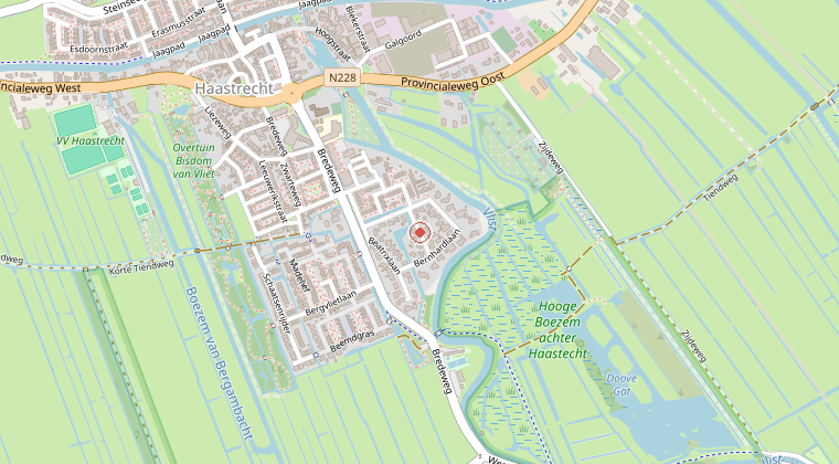 Kaart van de omgeving van de melding