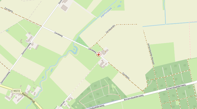 Kaart van de omgeving van de melding
