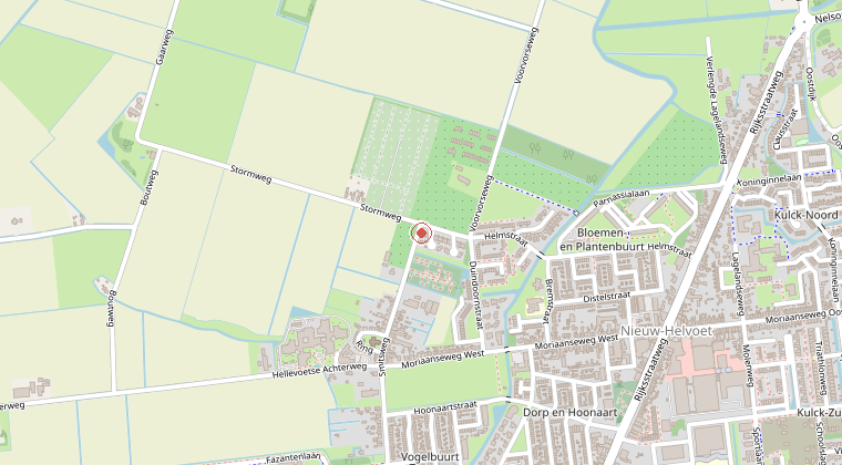 Kaart van de omgeving van de melding