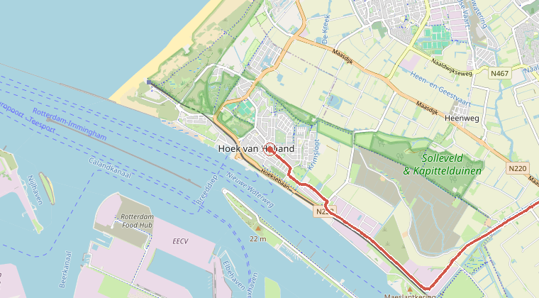 Kaart van de omgeving van de melding