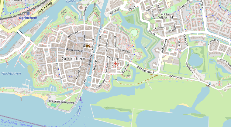 Kaart van de omgeving van de melding