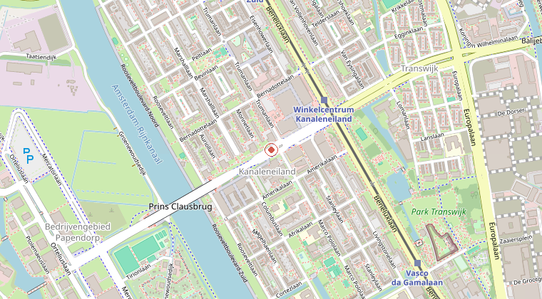 Kaart van de omgeving van de melding