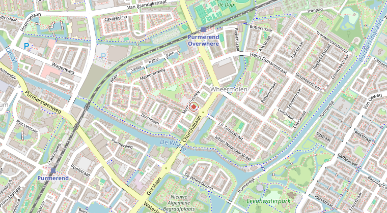 Kaart van de omgeving van de melding