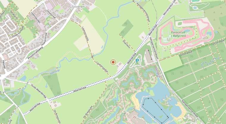 Kaart van de omgeving van de melding