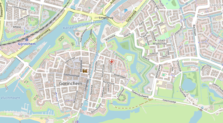 Kaart van de omgeving van de melding