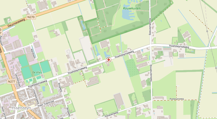 Kaart van de omgeving van de melding