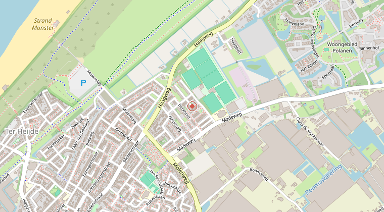 Kaart van de omgeving van de melding