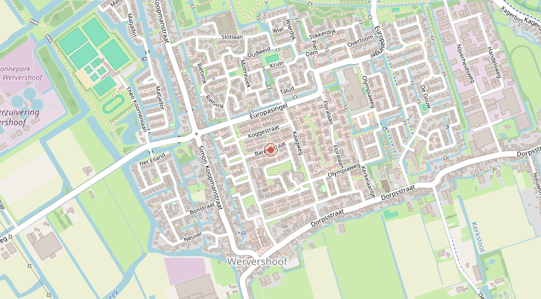 Kaart van de omgeving van de melding