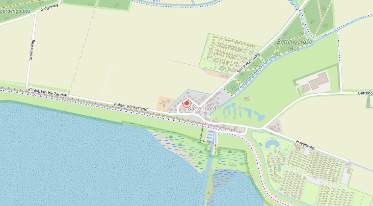 Kaart van de omgeving van de melding