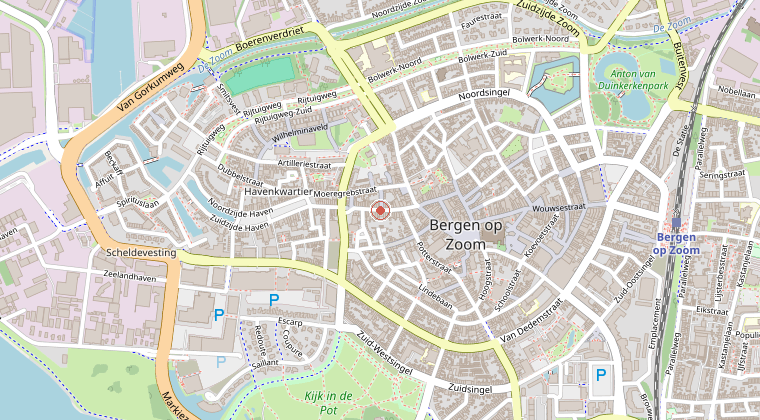 Kaart van de omgeving van de melding