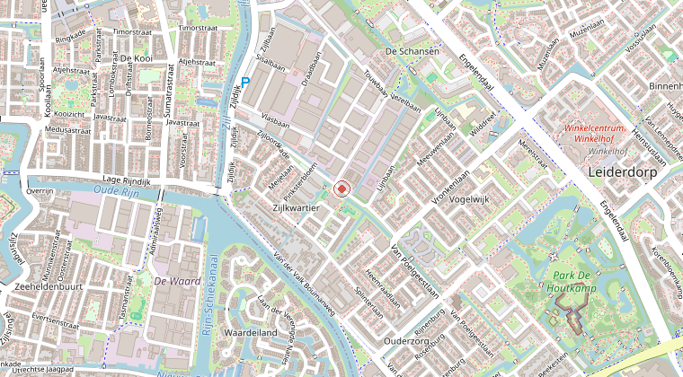 Kaart van de omgeving van de melding