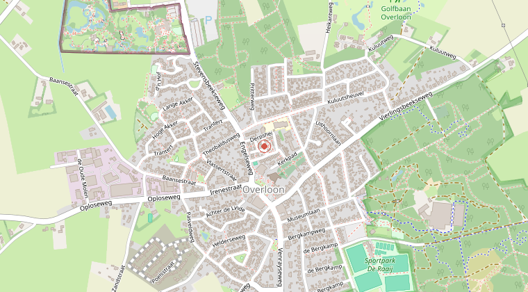 Kaart van de omgeving van de melding