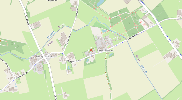 Kaart van de omgeving van de melding