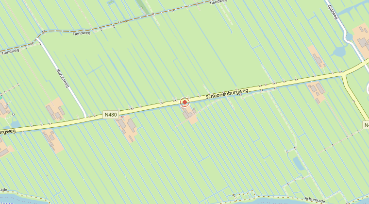 Kaart van de omgeving van de melding