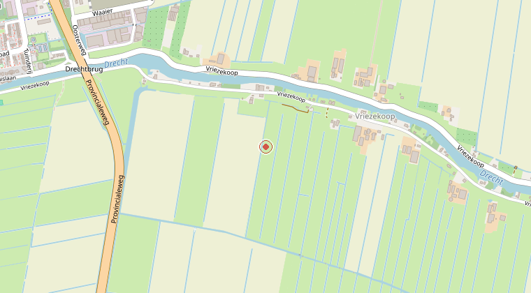 Kaart van de omgeving van de melding