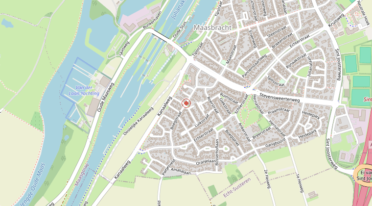 Kaart van de omgeving van de melding