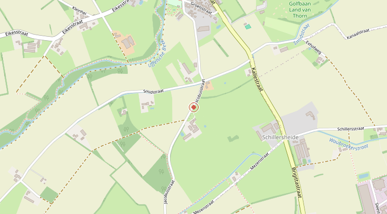 Kaart van de omgeving van de melding