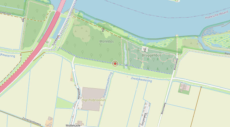 Kaart van de omgeving van de melding
