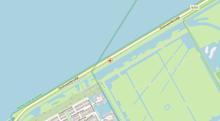 Kaart van de omgeving van de melding