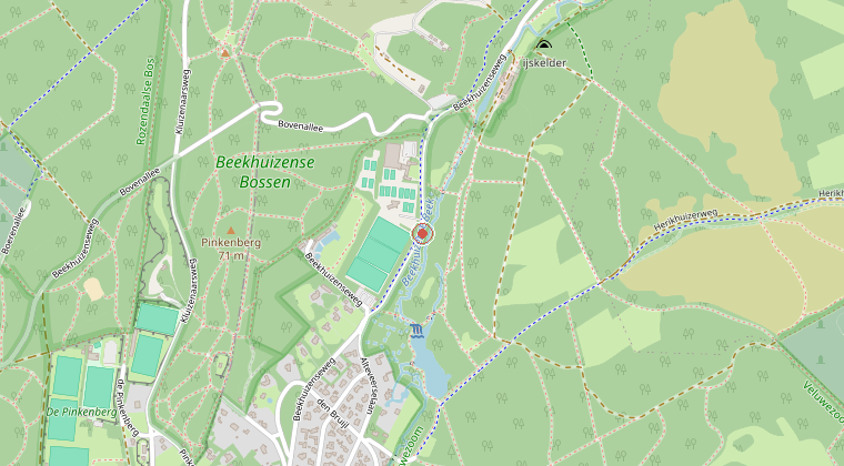Kaart van de omgeving van de melding