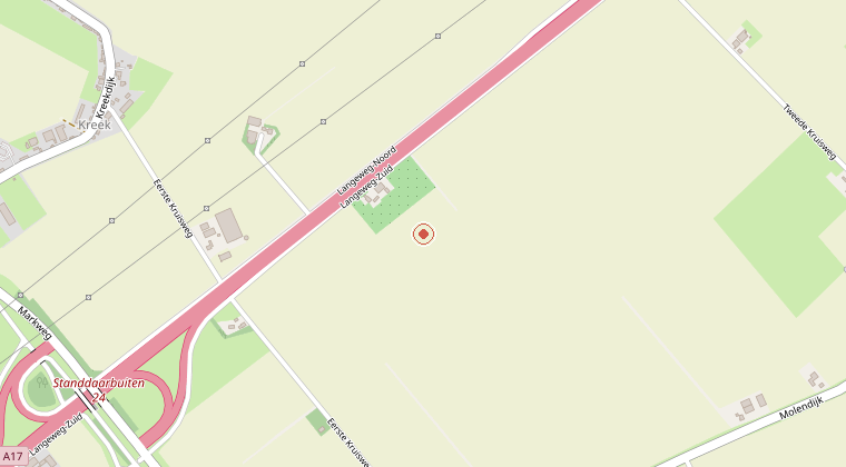 Kaart van de omgeving van de melding