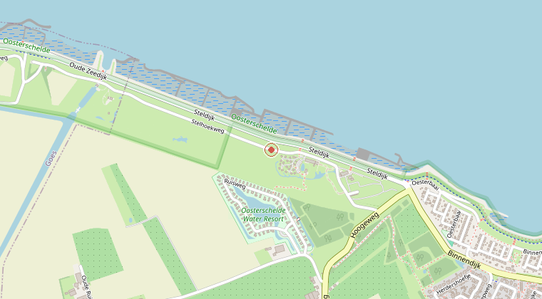 Kaart van de omgeving van de melding