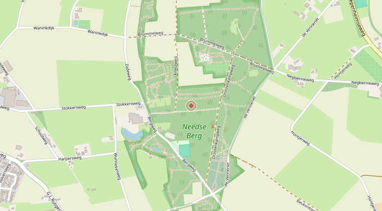Kaart van de omgeving van de melding