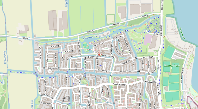 Kaart van de omgeving van de melding