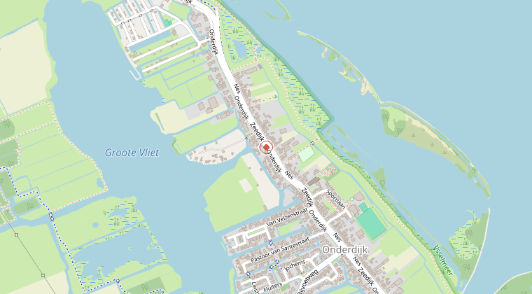 Kaart van de omgeving van de melding