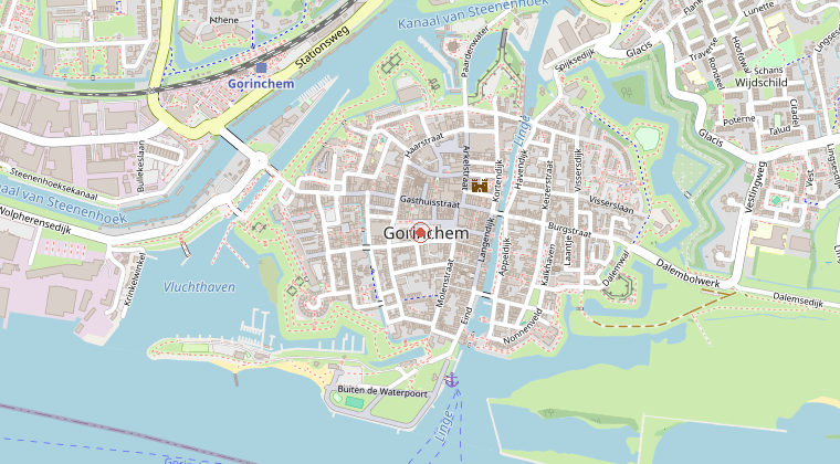 Kaart van de omgeving van de melding