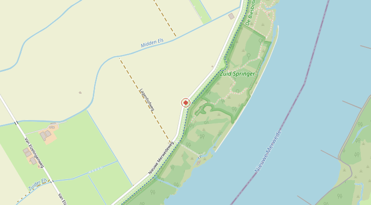 Kaart van de omgeving van de melding