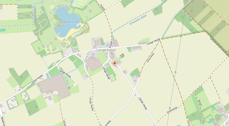 Kaart van de omgeving van de melding
