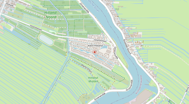 Kaart van de omgeving van de melding