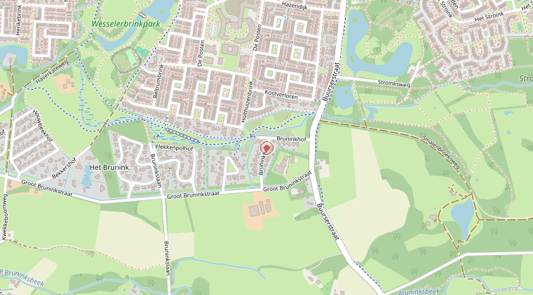 Kaart van de omgeving van de melding