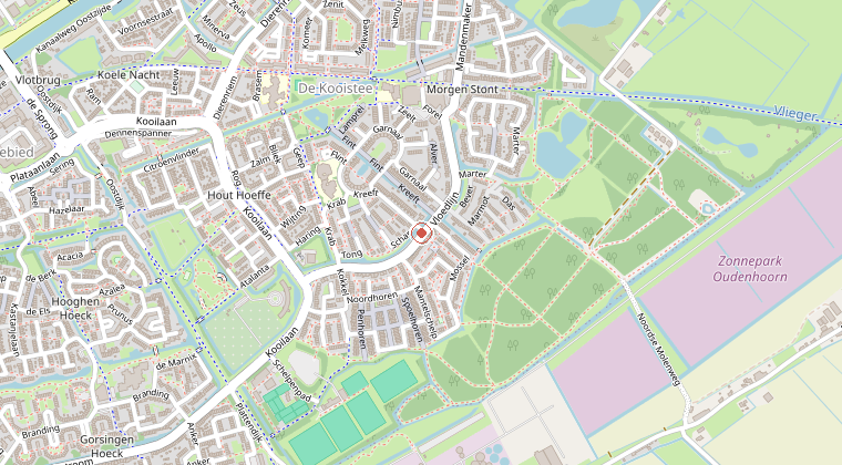 Kaart van de omgeving van de melding