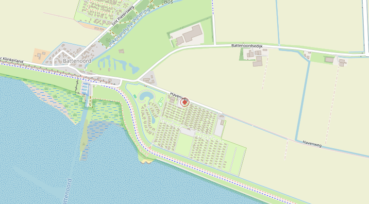 Kaart van de omgeving van de melding