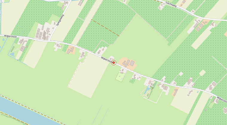 Kaart van de omgeving van de melding