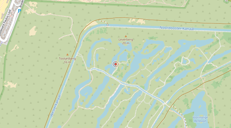Kaart van de omgeving van de melding