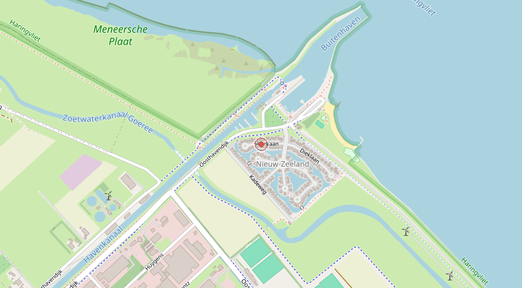 Kaart van de omgeving van de melding