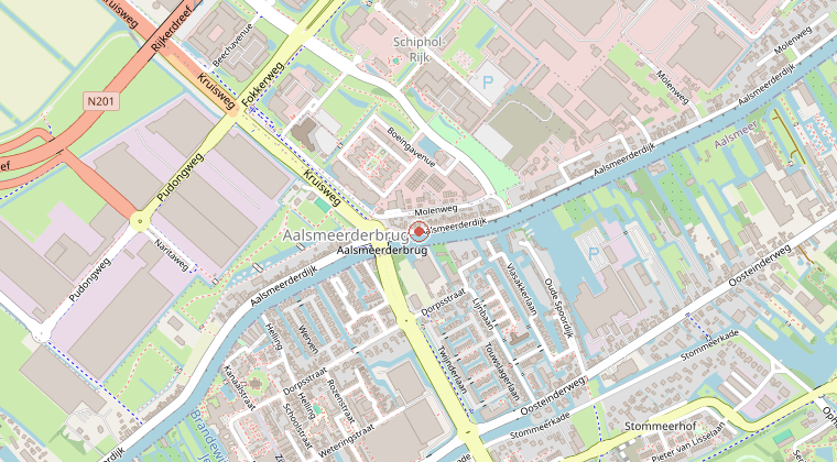 Kaart van de omgeving van de melding